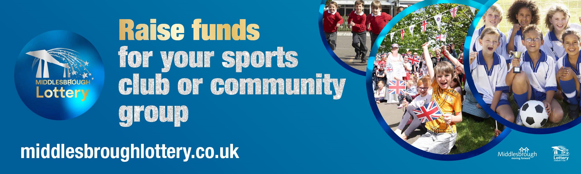 Raise funds for your sports clubs or community group! Play the Middlesbrough Lottery